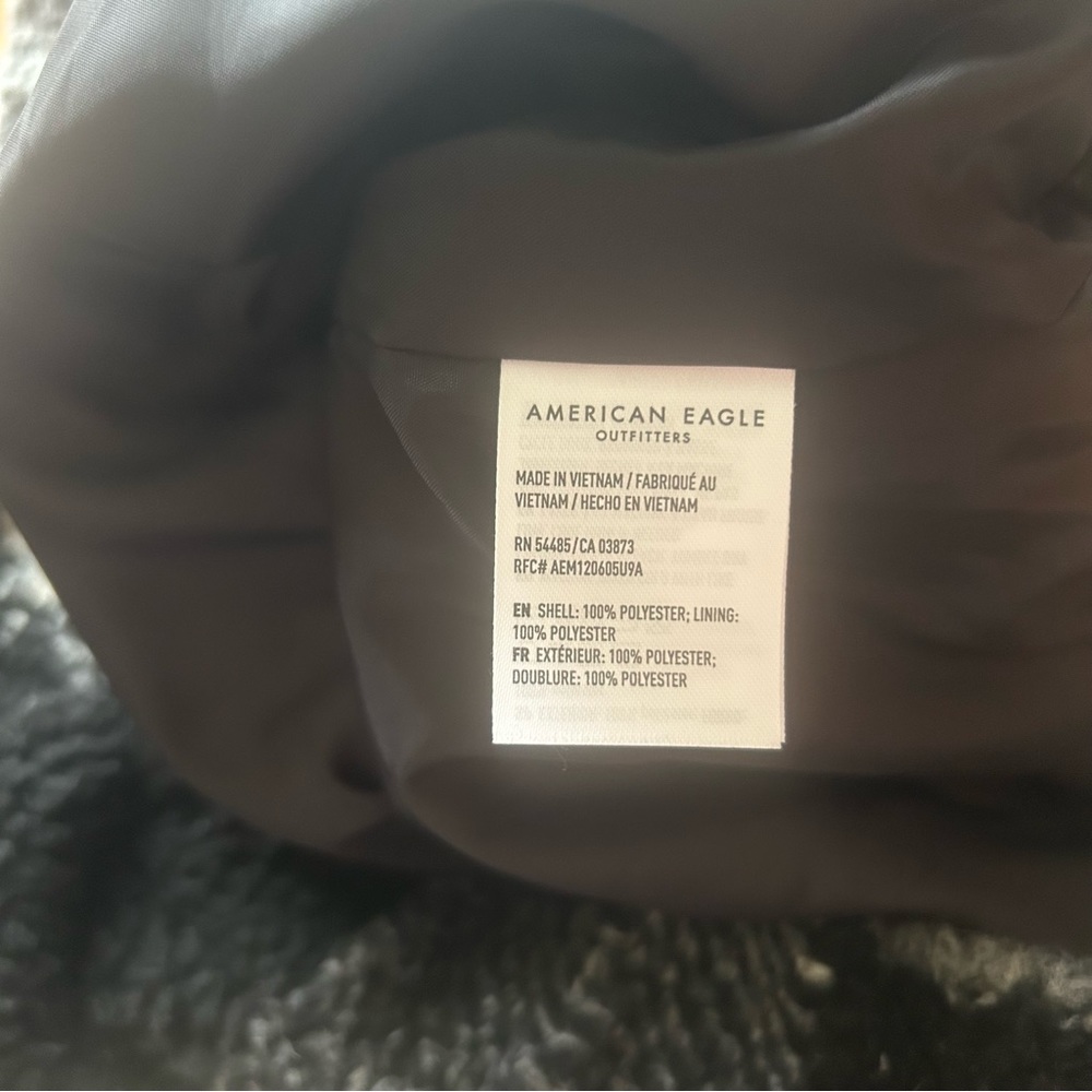 American Eagle Buffalo Plaid Check Sherpa Full Zip Jacket Women’s Small - Picture 4 of 6